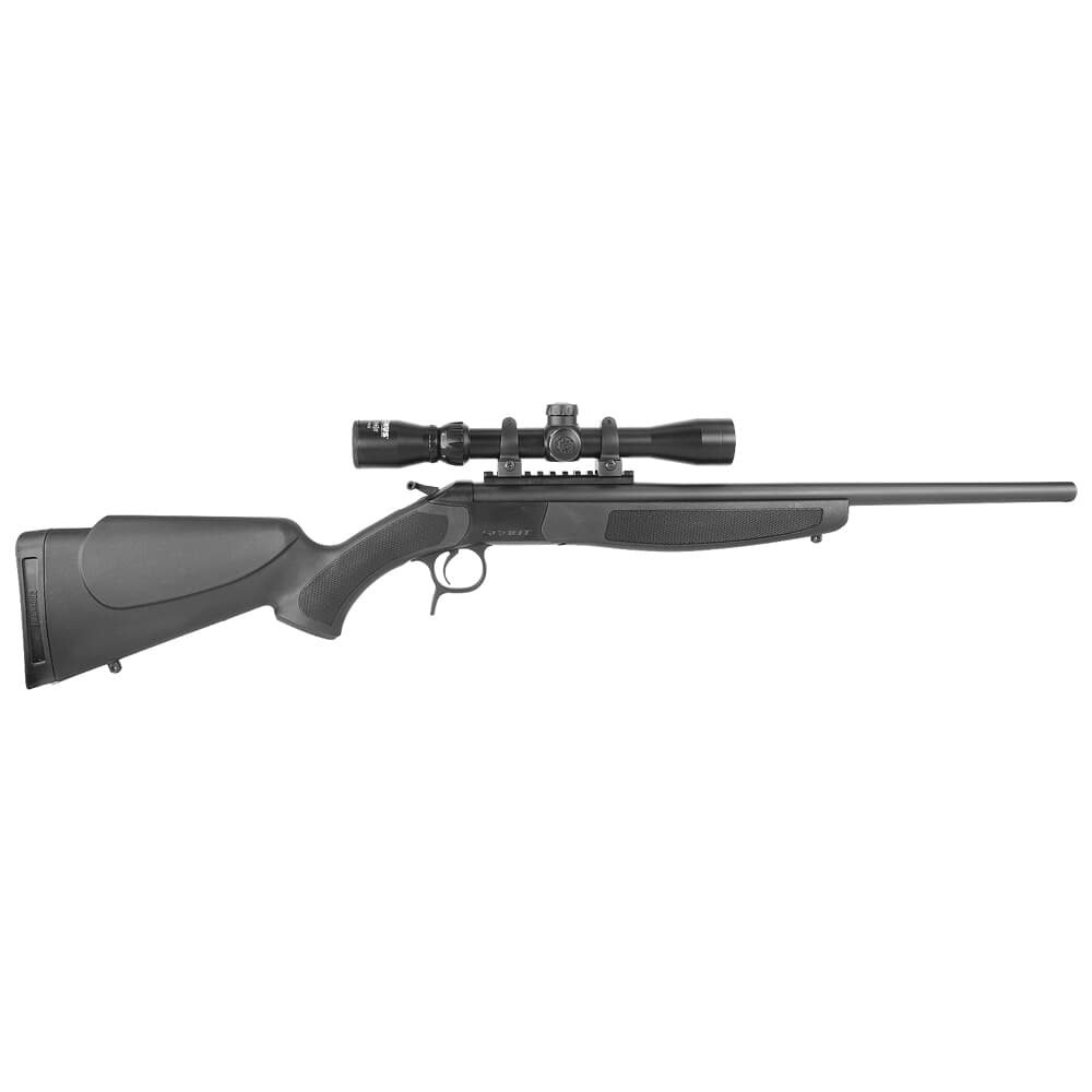 CVA Scoped Scout .243 Win 20" 1:10" Bbl Blued/Black Single Shot Rifle w/Mounted KONUS Scope CR4816SC
