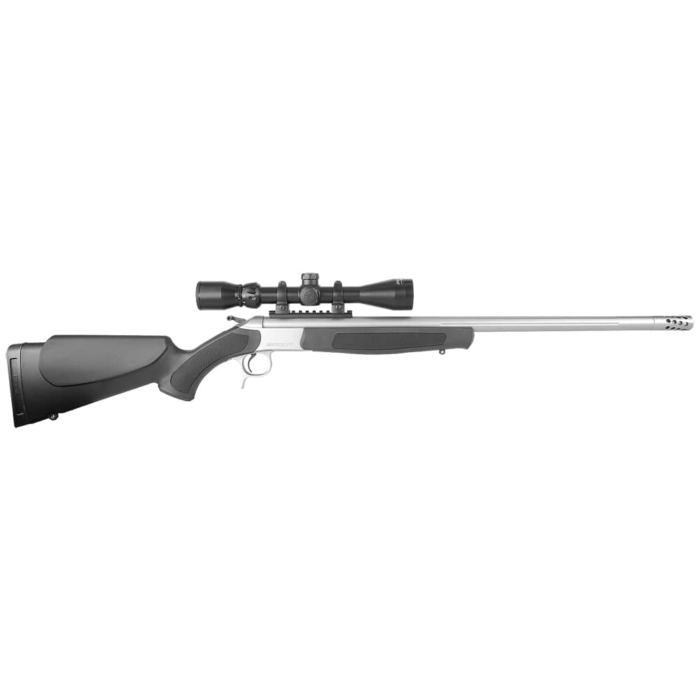 CVA Scoped Scout TD .45-70 Gov 25" 1:20" M18x1" Bbl Stainless/Black Take-Down Single Shot Rifle w/3-9x40 KONUSPRO & Case CR4806SSC