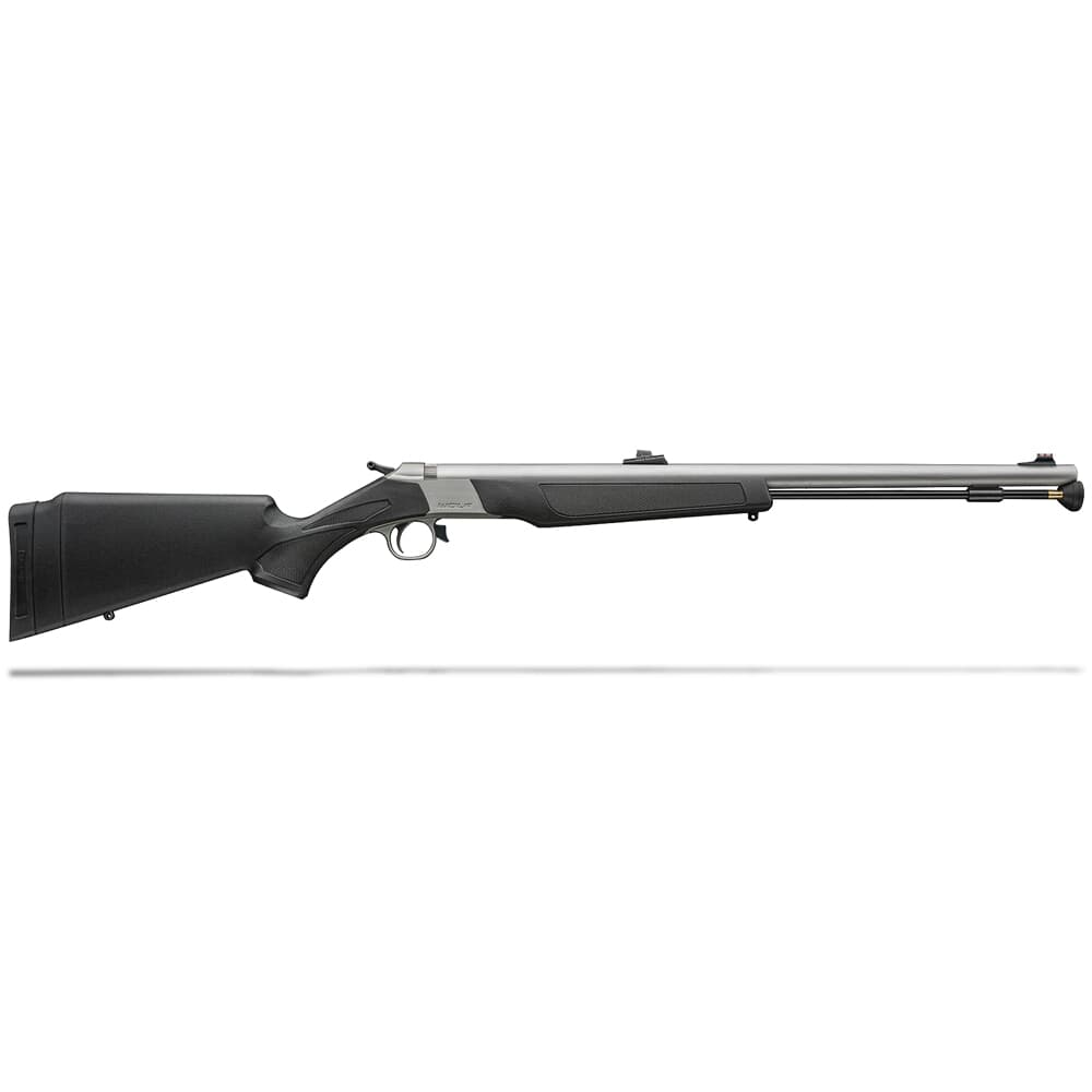 CVA Wolf V2 209 Magnum .50 Cal 24&quot; Bbl SS/Black Break Action Inline Muzzleloader w/Fiber Optic Sights PR2117S