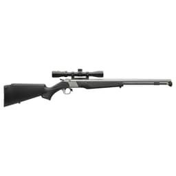 CVA WOLF V2 .50 Cal 1:28" Bbl SS/Black Break Action Inline Muzzleloader w/KonusShot 3-9x32, DuraSight Mounts, & Soft Case PR2117SSC