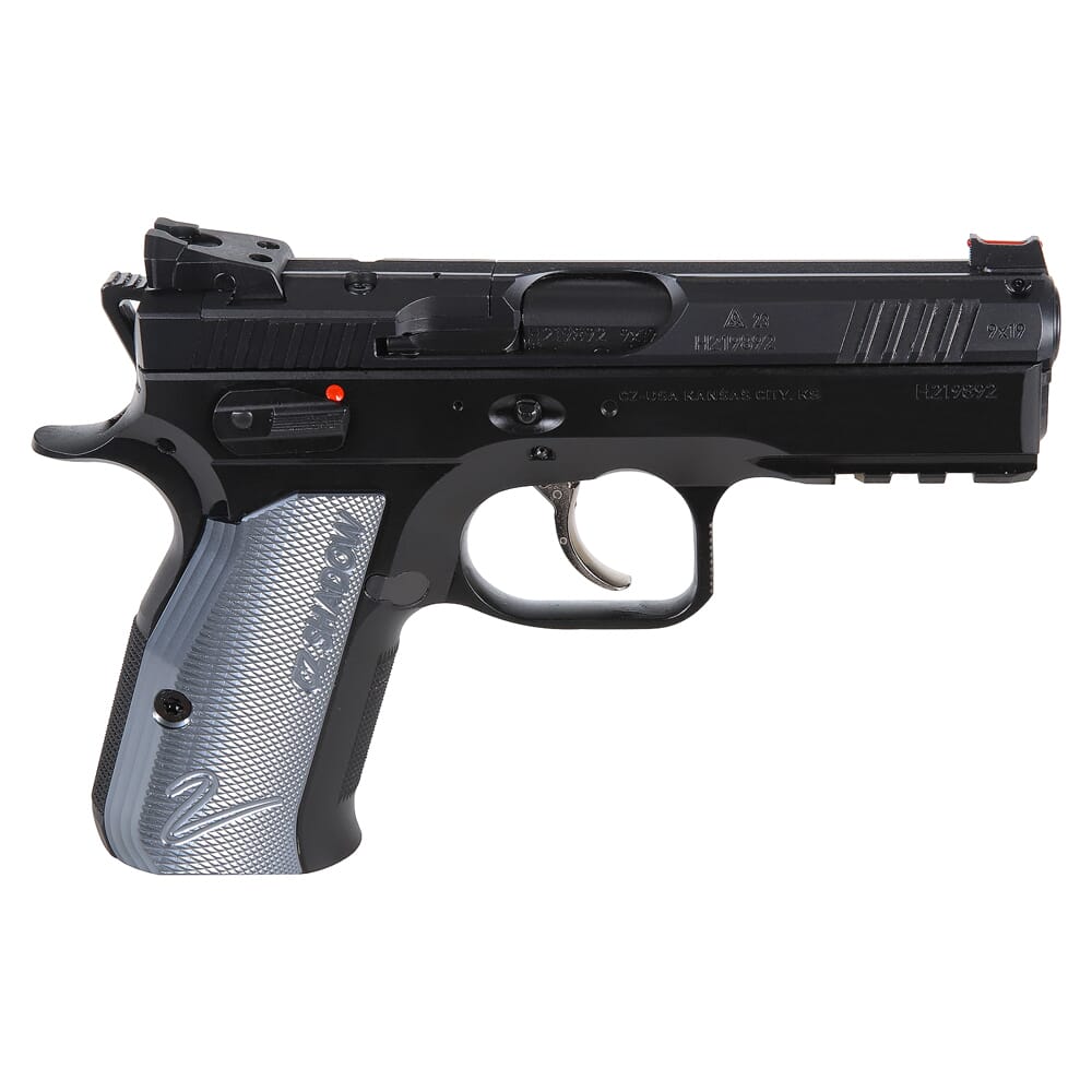 CZ-USA Shadow 2 9mm 4" Bbl 15rd Optics-Ready Compact Pistol w/Fiber Optic Front Sights, Fixed Black Rear Sights & Manual Safety 91252