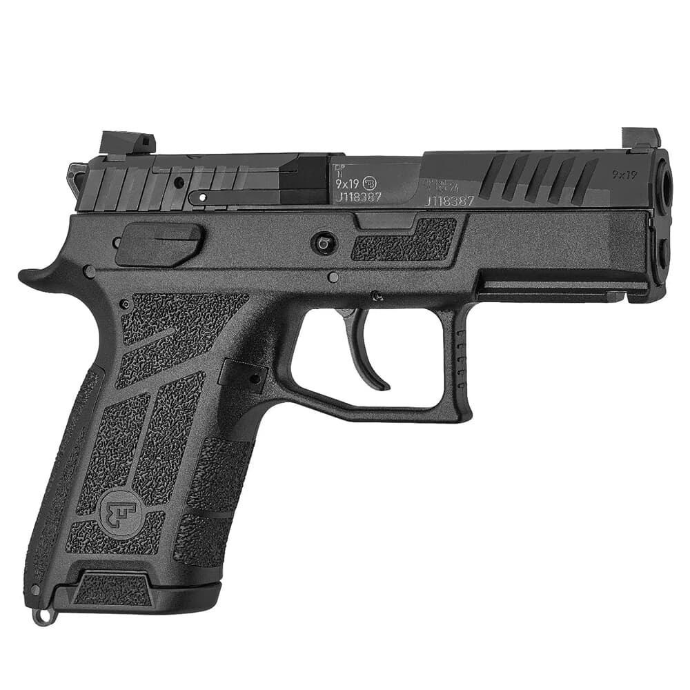 CZ-USA CZ P-09 C Nocturne, 9mm, 10rd, Optics-Rdy, Blk Polymer Frame, Nitride Slide, Fixed Sights, Swap Safety/Decocker, 3 Backstraps Compact 1660