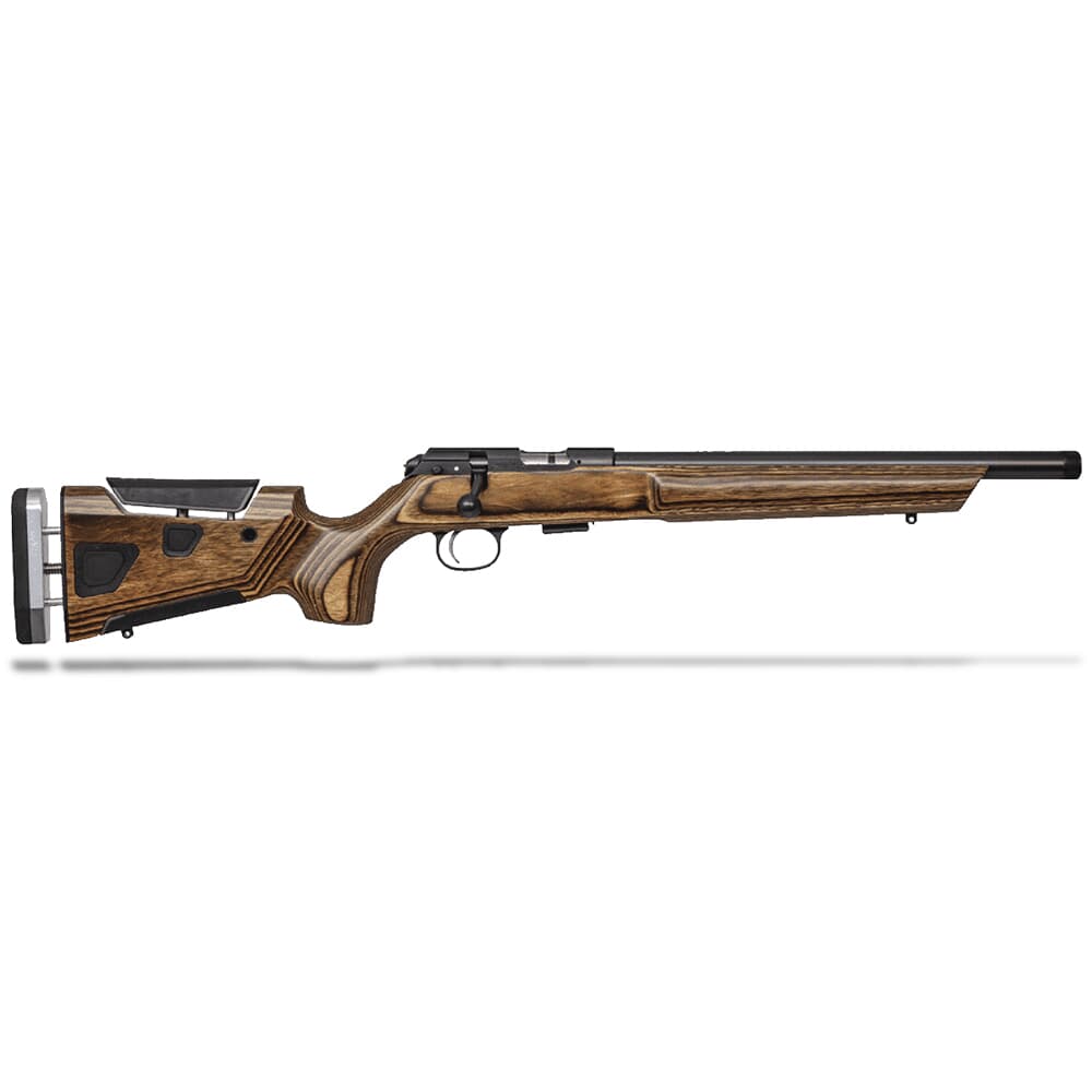 CZ-USA 457 At-One Varmint .22 LR 16.5&quot; 1/2x28 Nitride, Brn Boyds Adj Laminate, 11mm Dovetail 5rd Rimfire Rifle 02365