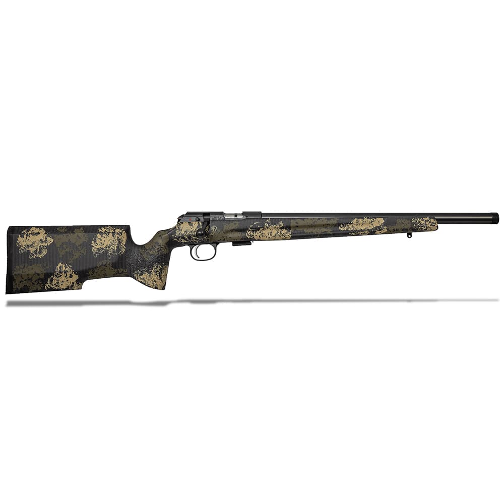 CZ-USA 457 Varmint Precision Trainer Camo Suppressor-Ready .22 LR 16.5" 1/2x28 Nitride, Manners Composite, 11mm Dovetail 5rd Rimfire Rifle 02338