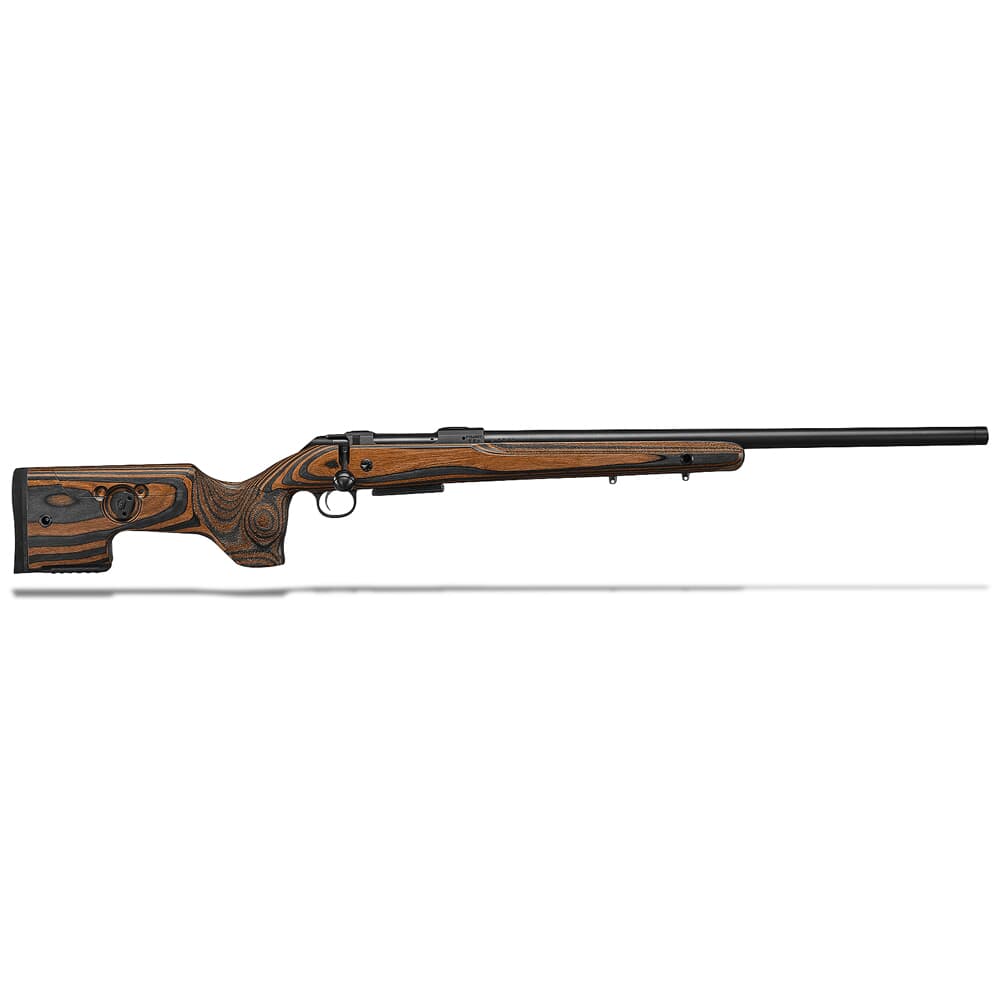 CZ-USA 600 ST2 Range .308 Win 5rd 24&quot; 5/8x24 Drilled/Tapped Gry/Brn Laminate Stock Adj Cheek Rifle 07503