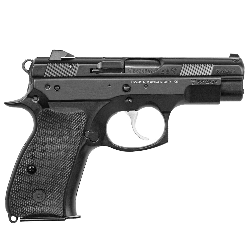 CZ-USA 75 D PCR Compact 9mm 15rd Blk Handgun w/Polycoat Alum, Fixed Snag-Free Sights, Decocker, Blk Alum Grips 91194