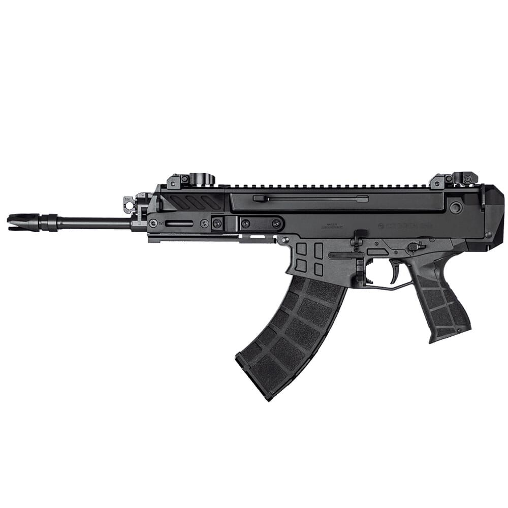 CZ-USA Bren 2 MS 7.62X39 30rd 11" 5/8x24 Pistol w/Ambi Mag Release/Manual Safety, Iron Flip-Up Sights 91461