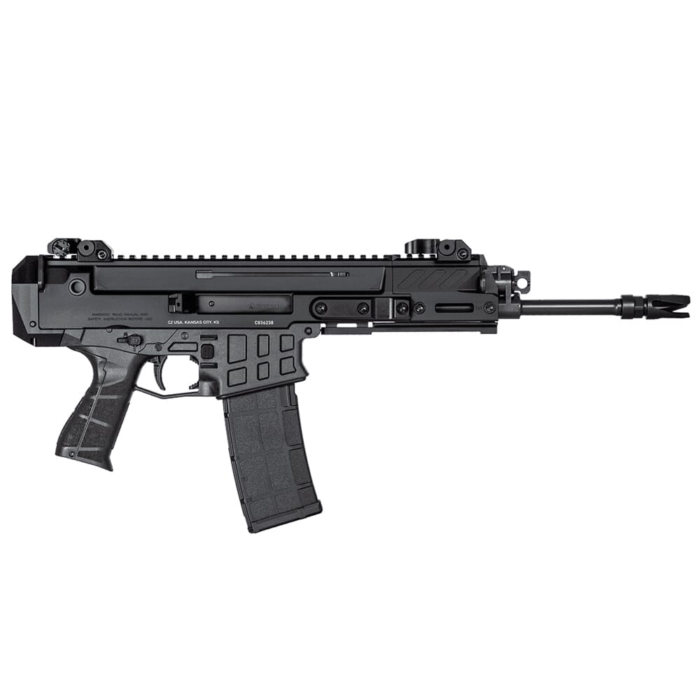CZ-USA Bren 2 MS 5.56X45 30rd 11" 1/2x28 Pistol w/Ambi Mag Release/Manual Safety, Iron Flip-Up Sights 91451