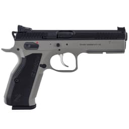 CZ-USA Shadow 2 9mm 17rd Urban Grey Handgun w/Polycoat Steel, FO Front/Blk Serrated Height Adj Only Rear, Blk Alum Grips 91255