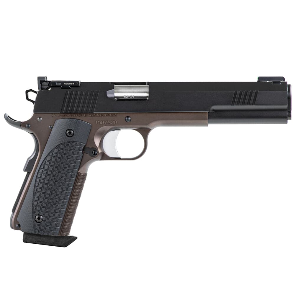 Dan Wesson Bruin 10mm BRZ Frame/Blk Duty Slide, Front Fiber Optic Trit Night Sight/Adj Rear Night Sight, G10 Grips, 8rd Pistol 01841
