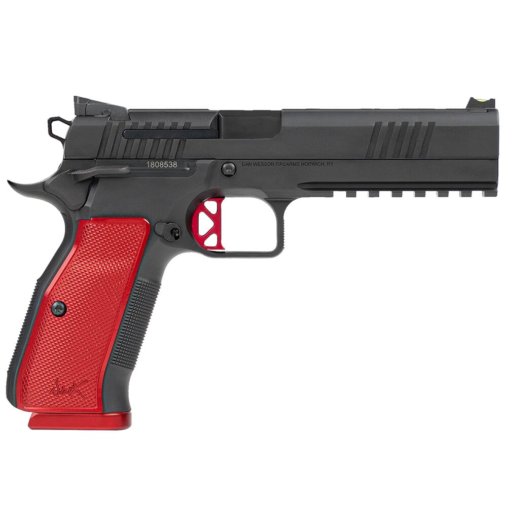 Dan Wesson DWX 9mm 4.95" Bbl 19rd Pistol w/Red Aluminum Grips & Adj Rear/Fiber Optic Front Sights 92001
