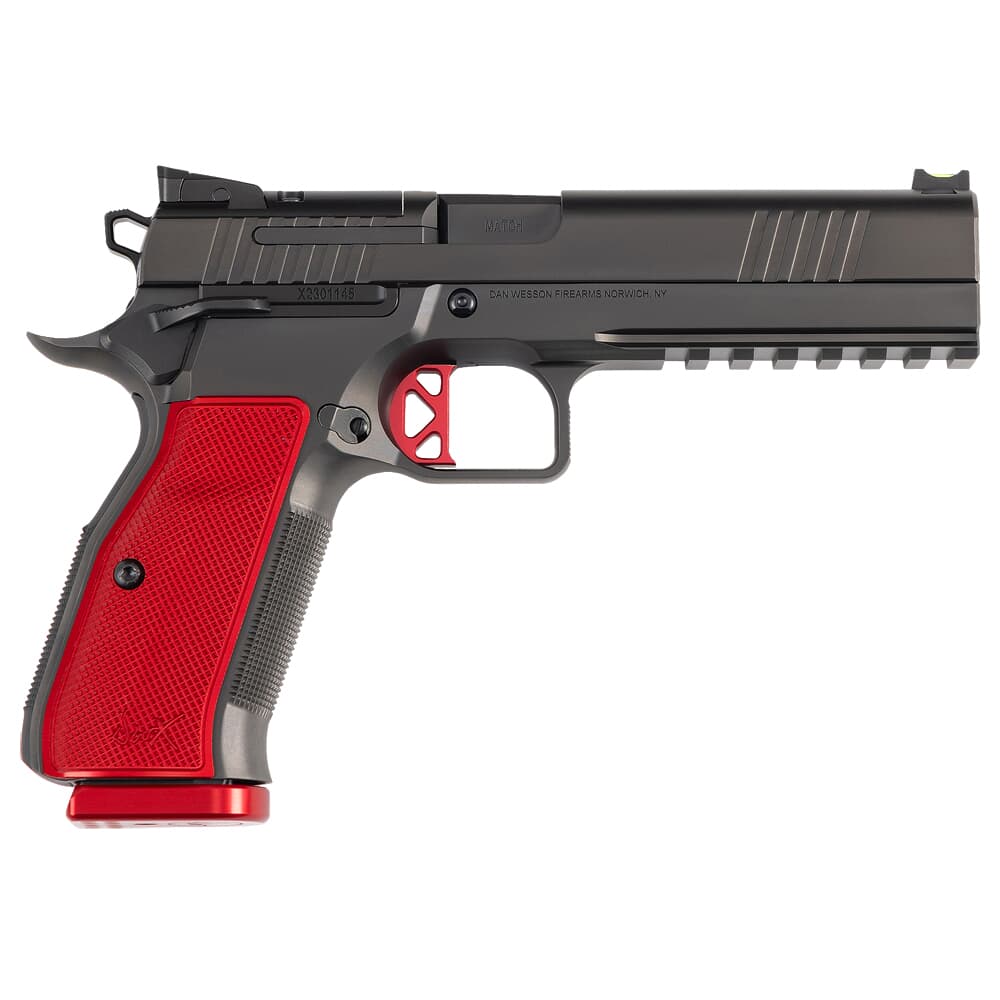 Dan Wesson DWX 9mm 5&quot; Bbl 19rd Optic Ready Pistol w/Front Fiber Optic/Rear HAJO Sight, 1913 Pic Rail, Ambi Manual Safety 92003