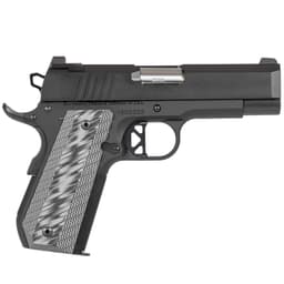 Dan Wesson ECP .45ACP Blk Alum Bobtail Frame w/Brass Bead Front/Serrated Rear Sight, G10 Grips, 4" Bull Bbl, 8rd Pistol 01883