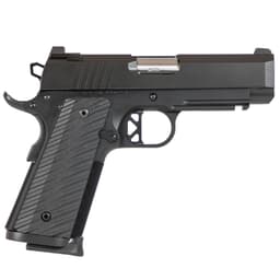 Dan Wesson TCP .45ACP Blk Alum Frame w/Brass Bead Front/Serrated Rear Sight, Rail, Magwell, G10 Grips, 4" Bull Bbl, 8rd Pistol 01846