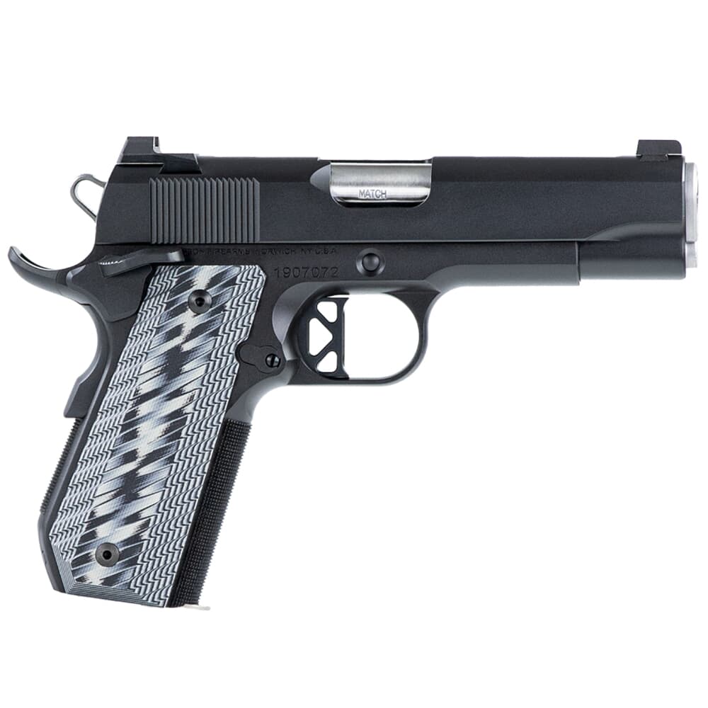 Dan Wesson VBOB .45ACP Blk Duty Finish w/Front Trit Night Sight/Serrated U Notch Rear, Ambi Safety, G10 Grips, 8rd Pistol 01826