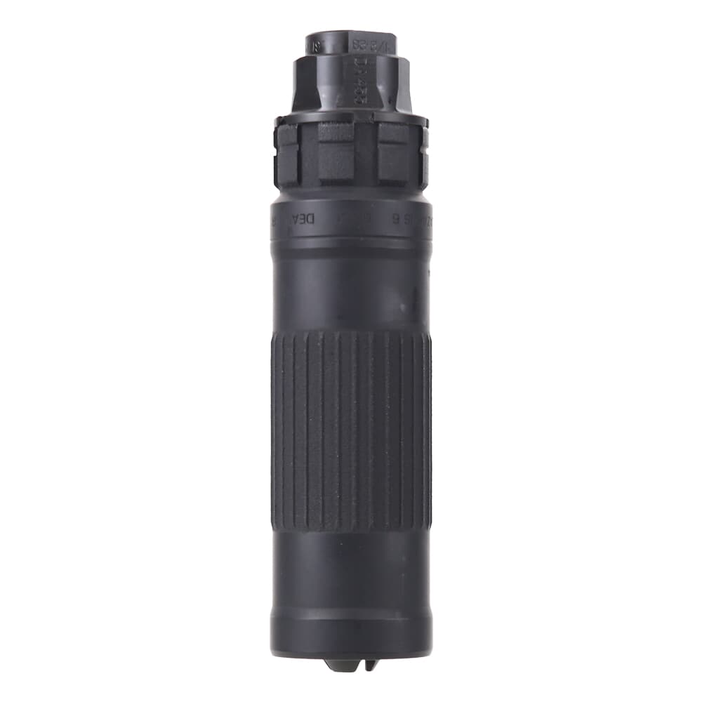 Dead Air Lazarus 6 6mm 5.88&quot; Black Suppressor w/Xeno Adapter &amp; DA129 1/2&quot;x28 Xeno 3Prong Flash Hider (NFA) LZ6XNBLK