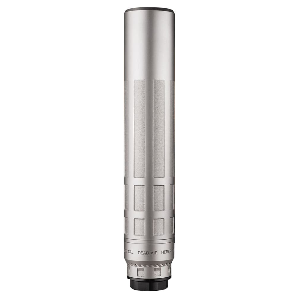 Dead Air Nomax 33 .33 Cal 9.60&quot; Silver Silencer w/Xemax Adapter (NFA) NOMAX33XEMAXSIL