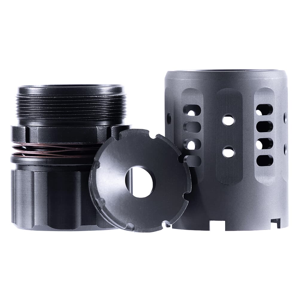Dead Air .30 Cal Pyro Muzzle Brake with DA428 KeyMo &amp; Front Cap DA202A