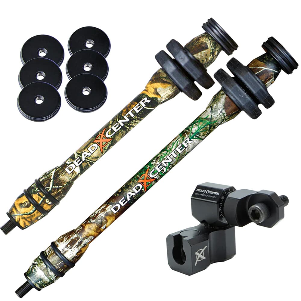 Dead Center Dead Level Hunter V2 Lite 10&quot; &amp; 8&quot; Realtree Edge Stabilizers DLHV2L-10-8-RTED