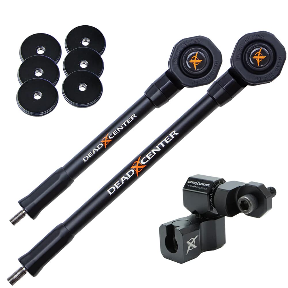 Dead Center Dead Level Hunter Verge Lite 12" & 9" Black Stabilizers DLHVRGL-12-9-BLK