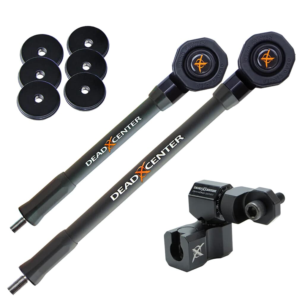 Dead Center Dead Level Hunter Verge Lite 12&quot; &amp; 9&quot; Grey Stabilizers DLHVRGL-12-9-GRY