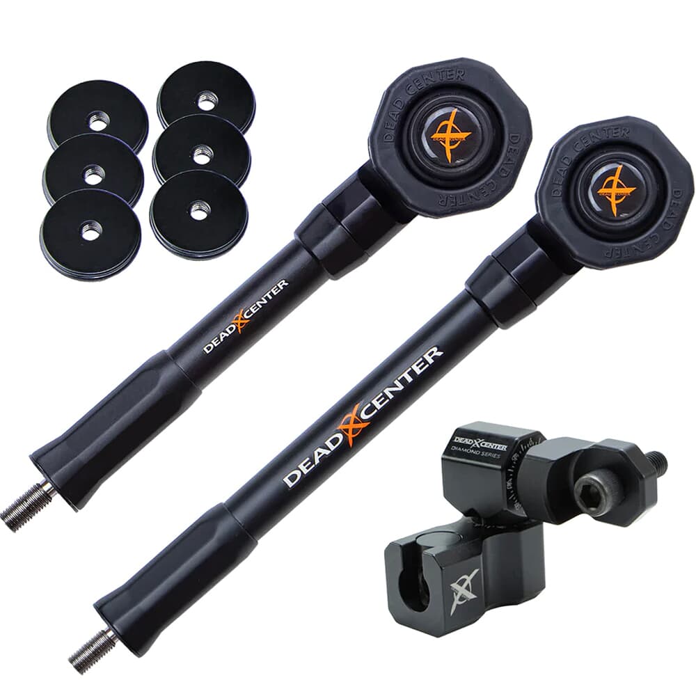 Dead Center Dead Level Hunter Verge Lite 9&quot; &amp; 7&quot; Black Stabilizers DLHVRGL-9-7-BLK