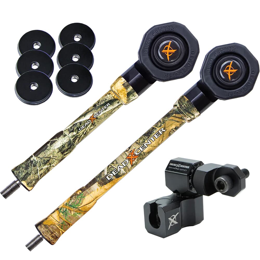 Dead Center Dead Level Hunter Verge Lite 9&quot; &amp; 7&quot; Realtree Edge Stabilizers DLHVRGL-9-7-RTED