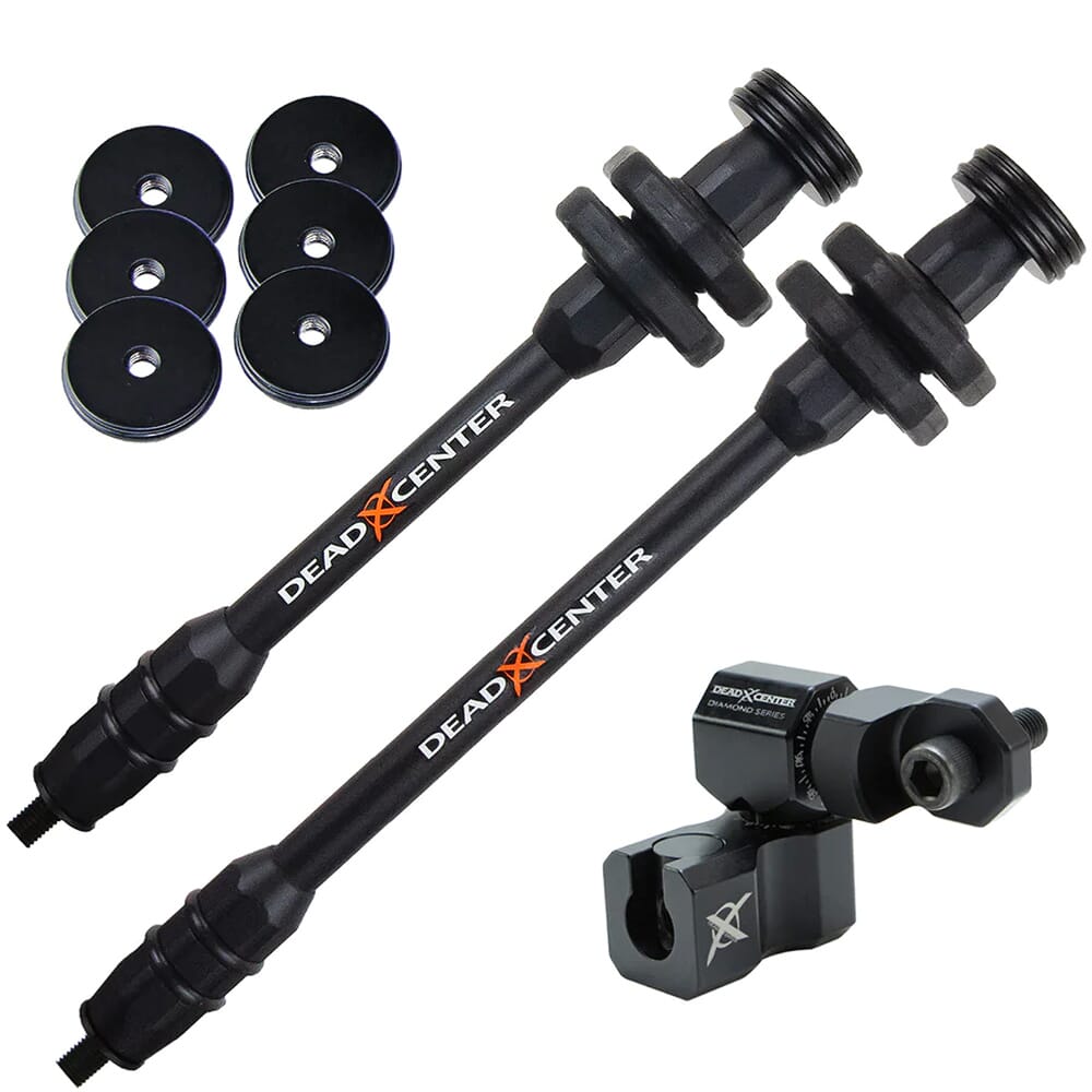 Dead Center Dead Level Hunter XS Lite 10" & 8" Black Stabilizers DLHXSL-10-8-BLK