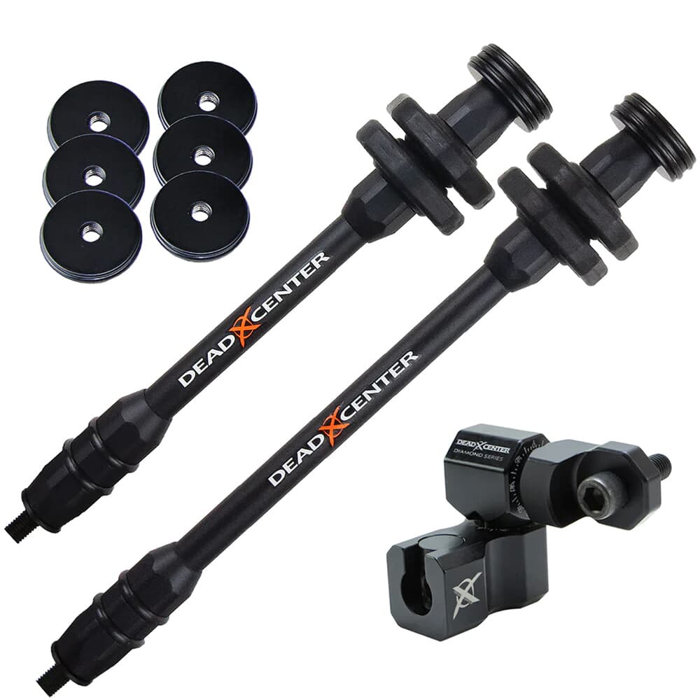Dead Center Dead Level Hunter XS Lite 10&quot; &amp; 8&quot; Black Stabilizers DLHXSL-10-8-BLK