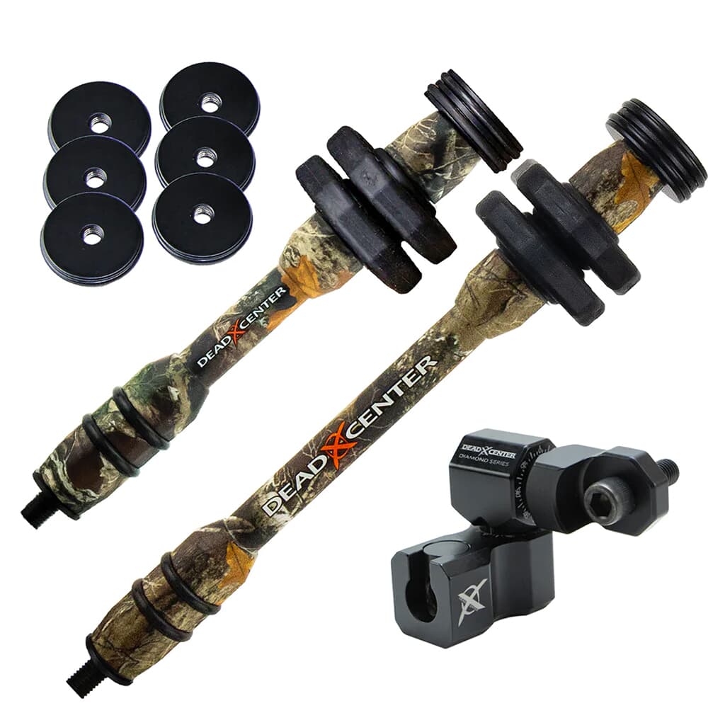 Dead Center Dead Level Hunter XS Lite 8&quot; &amp; 6&quot; Realtree Edge Stabilizers DLHXSL-8-6-RTED