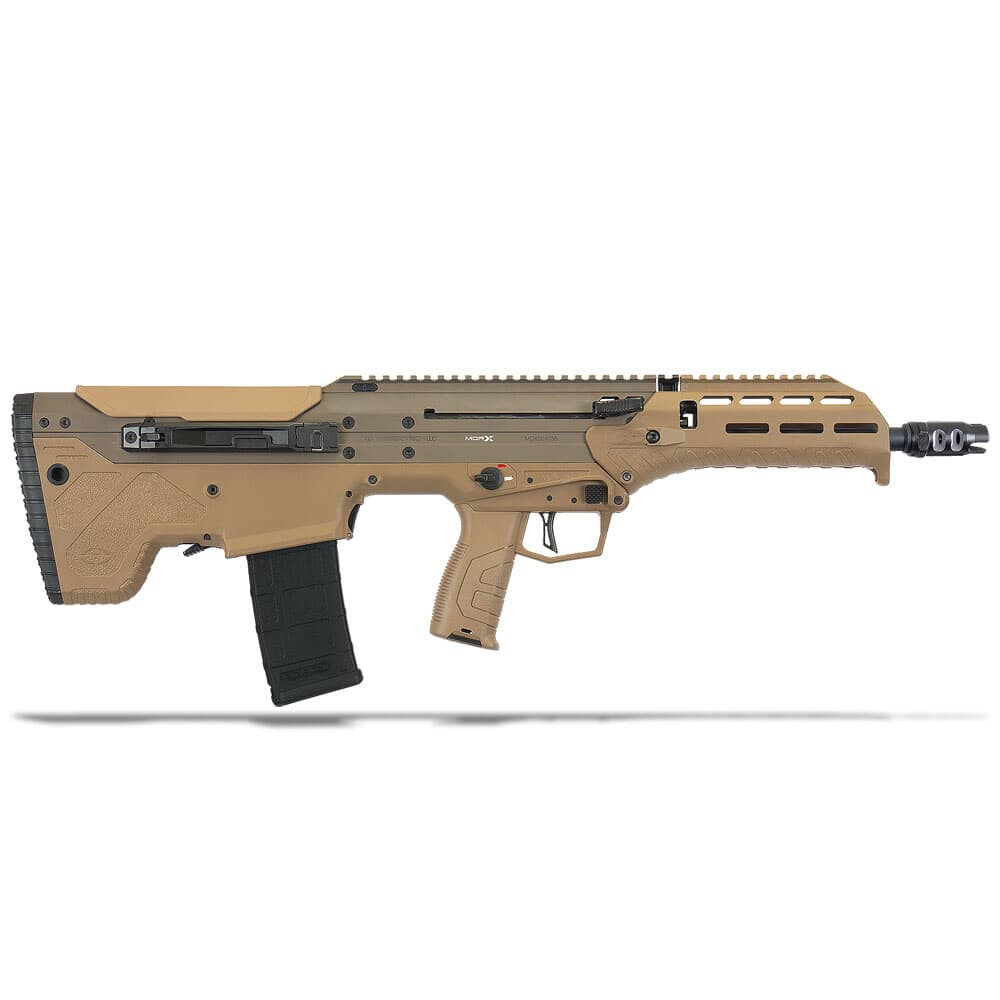 Desert Tech USED MDRx Semi FDE FE Rifle 16" barrel , 7.62 /.308 Win and mantis handguard and integrated bipod / surefire muzzle brake UA3089