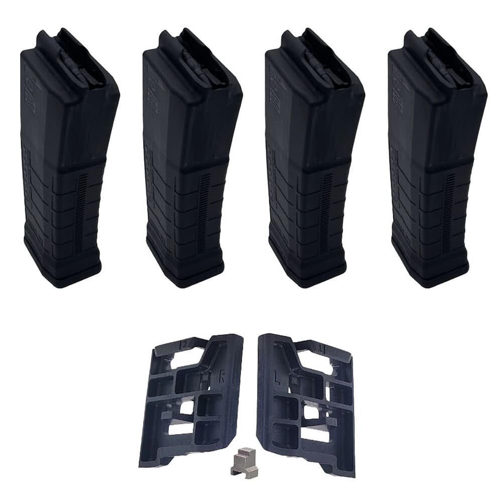 Desert Tech Quattro-15 Loadout Kit w/(4) 53rd Quadmags &amp; STANAG Adapter QTR-LK-B53