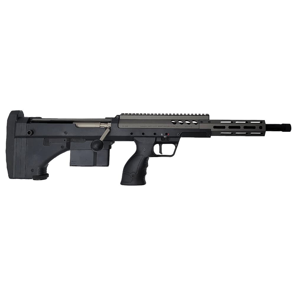 Desert Tech SRSA2 Covert 6.5 Creedmoor 18" 1:8" 5/8x24" Bbl 1:8" 5/8x24" Bbl 6rd Tungsten/Black Bolt-Action Rifle SRS-RF-C-D18R-TB
