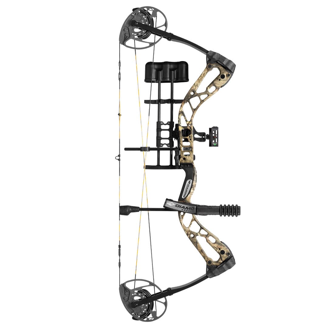 Diamond Archery Edge 320 LH 7-70# BreakUp Country Bow w/Pkg A13802