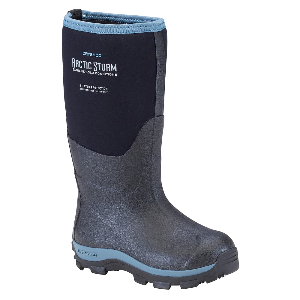 Dryshod Arctic Storm Kids Black/Blue Boots ARS-KD-BL
