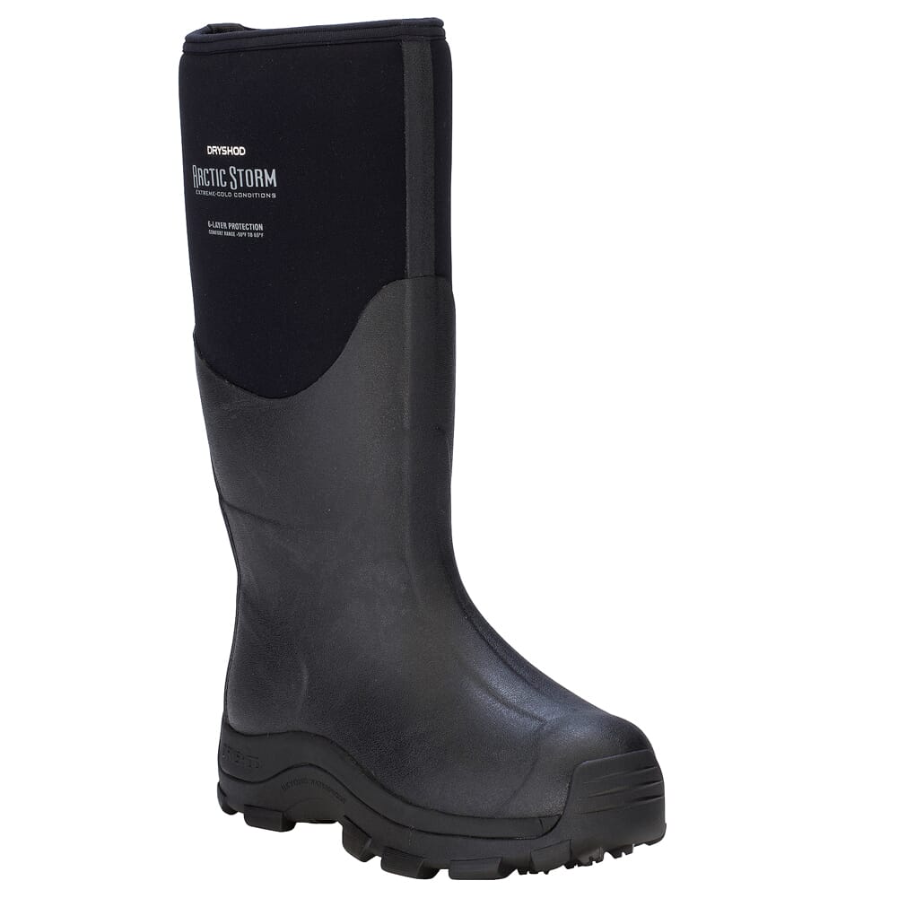 Dryshod Arctic Storm Hi Blk/Gry Outdoor Sport Boots ARS-MH-BK