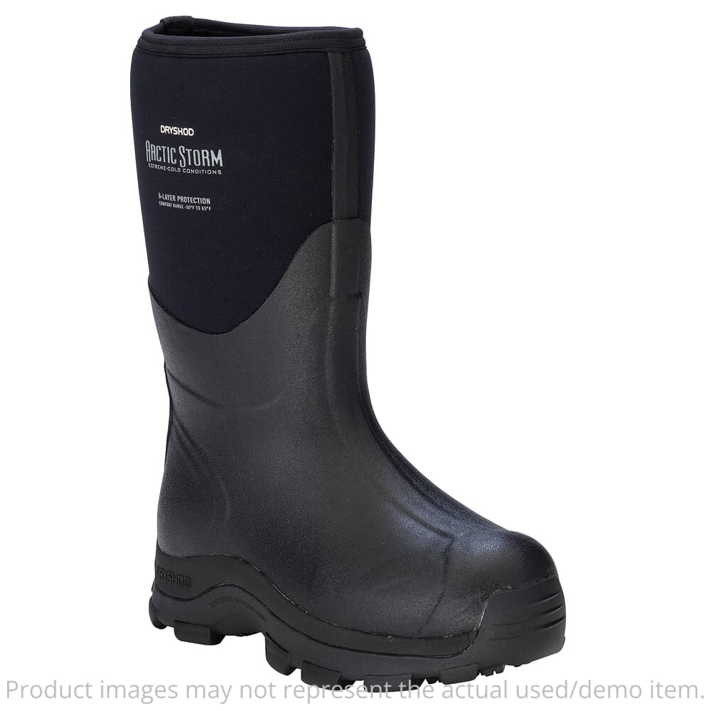 Dryshod DEMO Arctic Storm Med Size 7 Black/Gray Outdoor Sport Boots ARS-MM-BK-M07 - Like New - Damaged Box UA6509