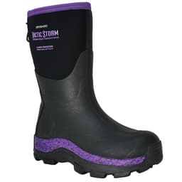 Dryshod Women's Arctic Storm Mid Black/Purple Size 10 Boot ARS-WM-PP-W10