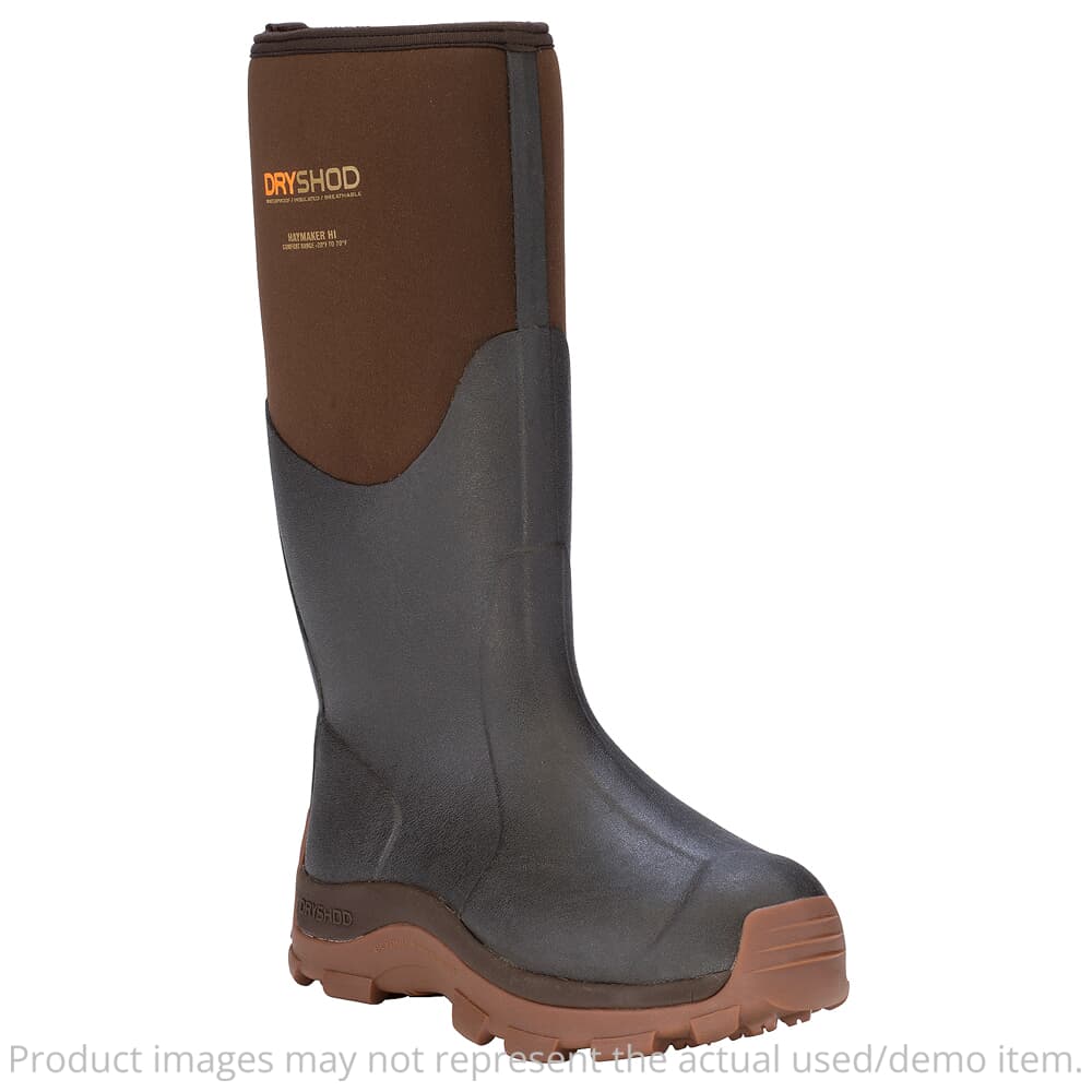 USED Dryshod Haymaker Hi Brown/Peanut Size 10 Boot HAY-MH-BR-M10 - Excellent Condition USED10264