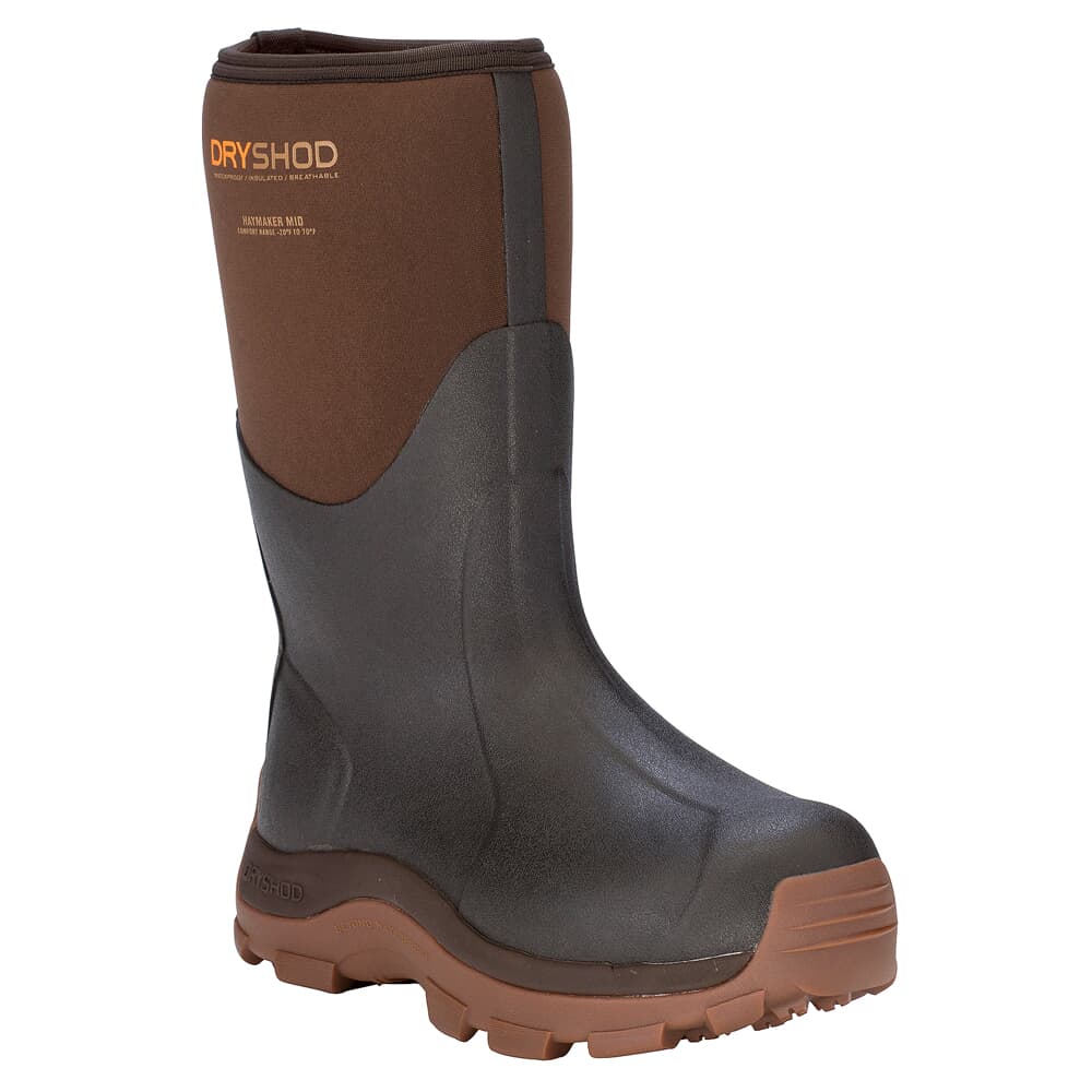 Dryshod Haymaker Mid Brown/Peanut Boots HAY-MM-BR-M