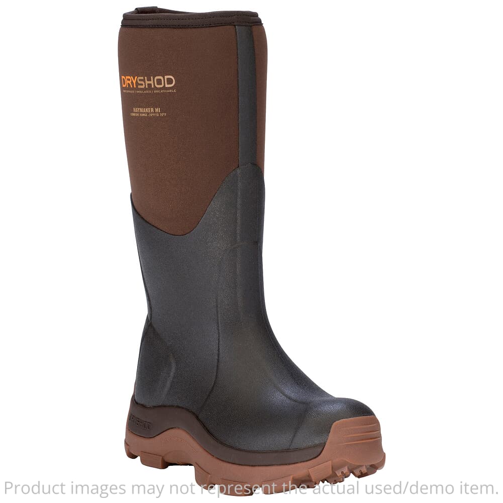 Dryshod USED Women's Haymaker Hi Brown/Peanut Size 6 Boots HAY-WH-BR-W06 - Light Wear/Dirt USED7737