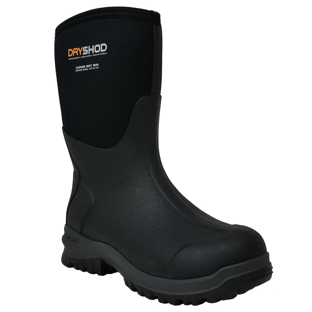 Dryshod Legend MXT Mid Black/Neon Boots LGX-MM-BK-M