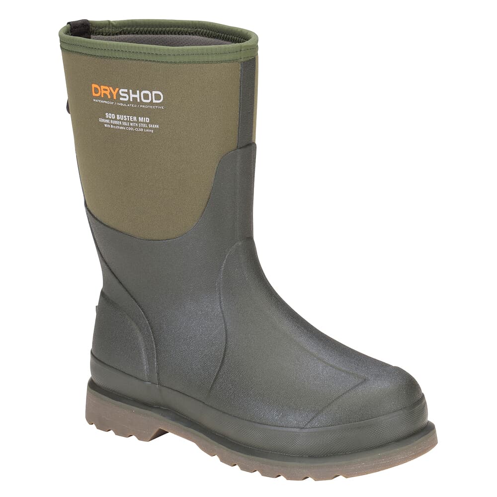 Dryshod Sod Buster Mid Moss/Grey Boots SDB-MM-MS-M