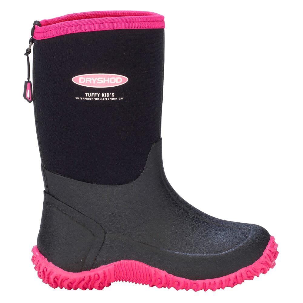 Dryshod Girls Tuffy Mid/Hi Black/Pink Boots TUF-KD-PN-Y For Sale ...