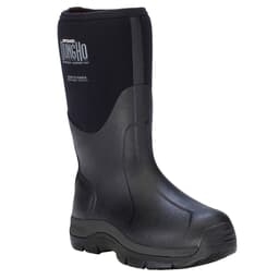 Dryshod USED Dungho Mid Black/Grey Size 12 Boots DNG-MM-BK-M12 UA5329