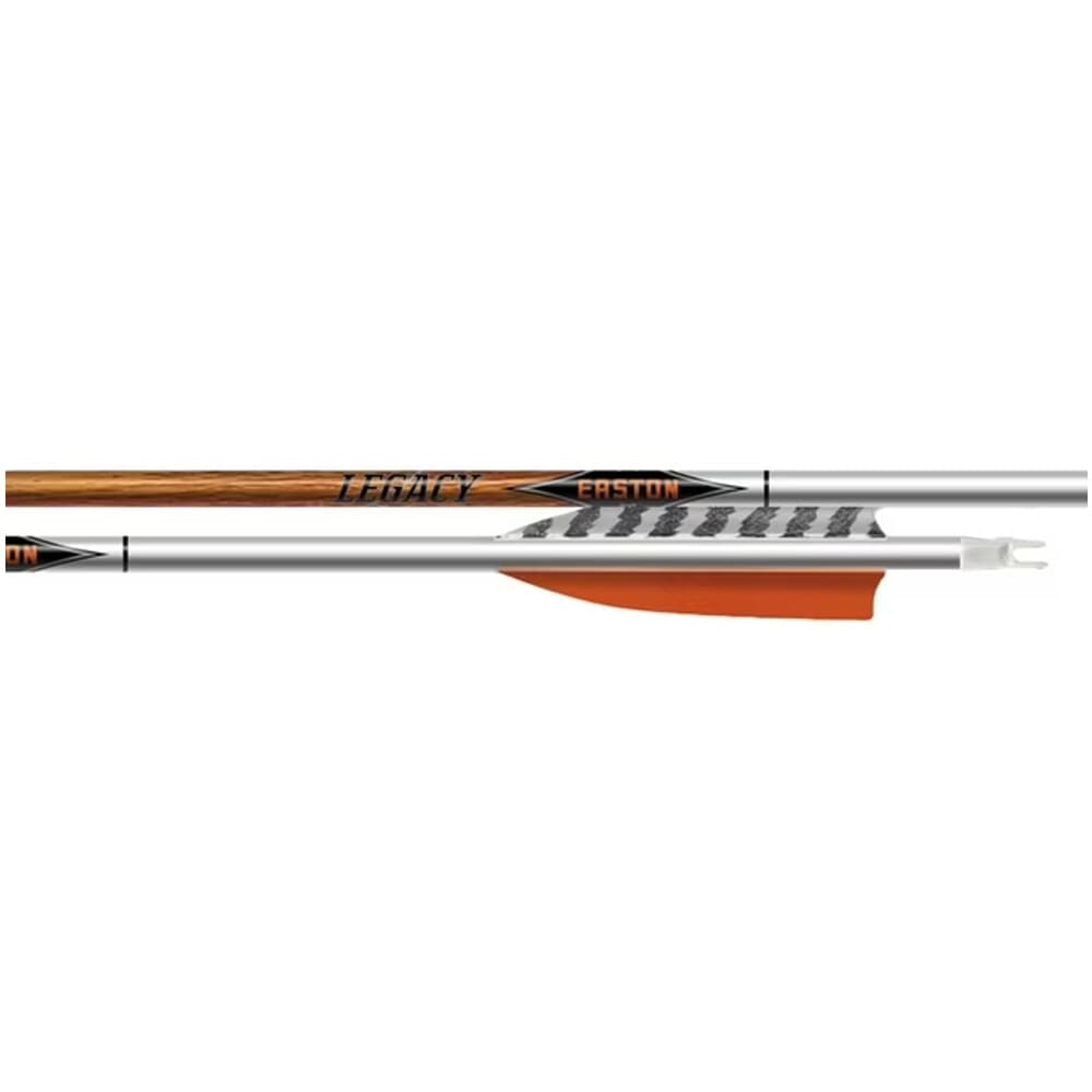 Easton Carbon Legacy 5mm 500 Arrow w/4" Left Helical Feathers 6pk 331378