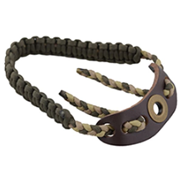 Easton Deluxe Diamond Camo Green Paracord Wide Braid Wrist Sling 122902