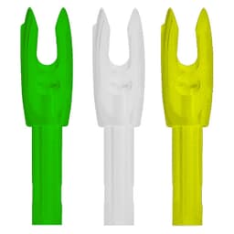 Easton Genesis N Nock 4/ea Grn, Wht, Yel 12pk 125986