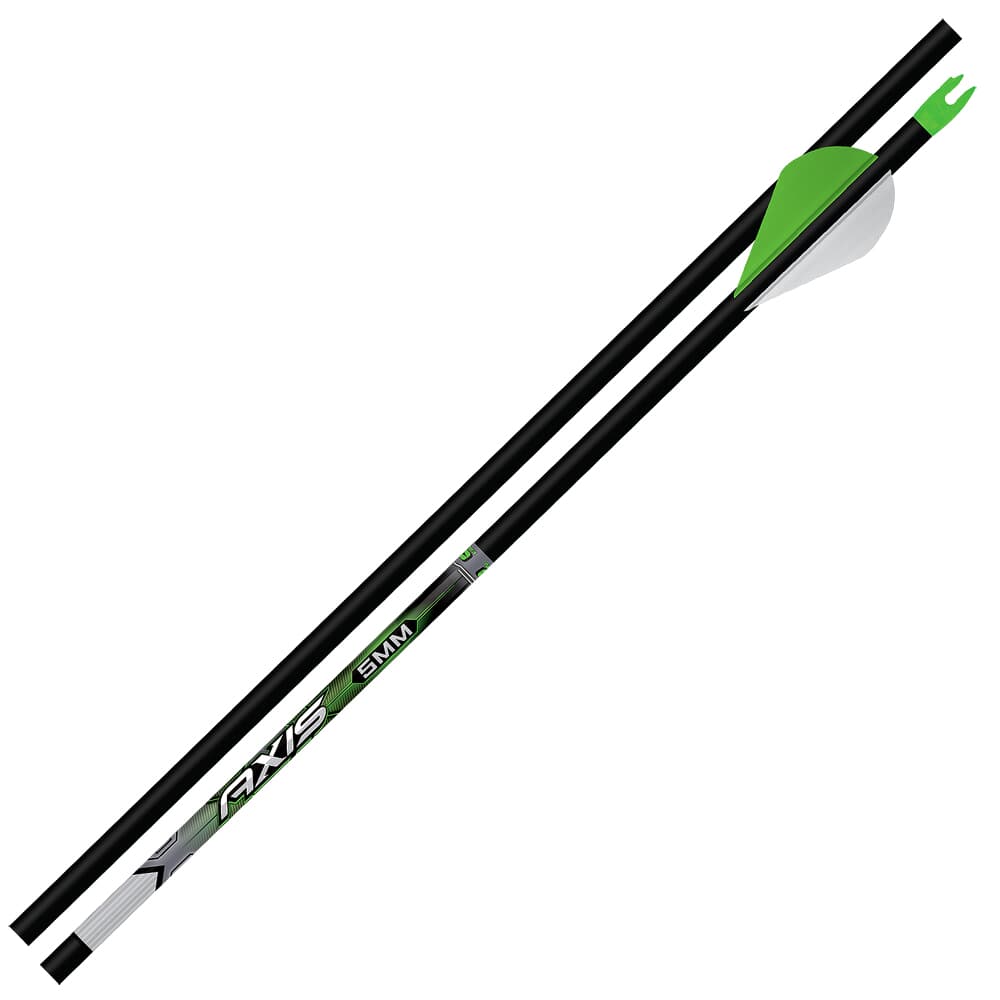 Easton 5mm Axis Match Grade 400 Arrow w/3'' Hybrid 26 HIT &amp; Collar 6pk 601389