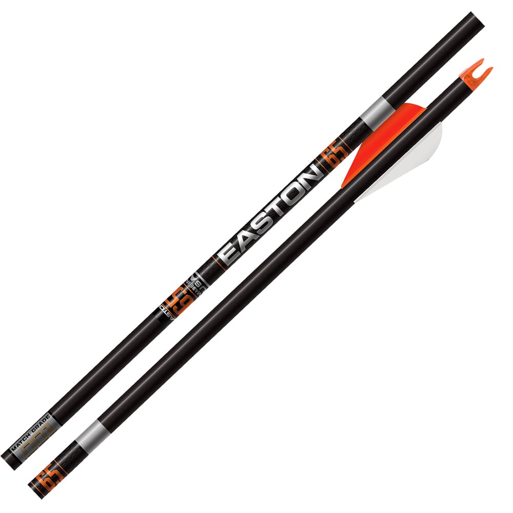 Easton 6.5 Match Grade 340 Arrow w/3'' Hybrid 26 Vanes 6pk 301362